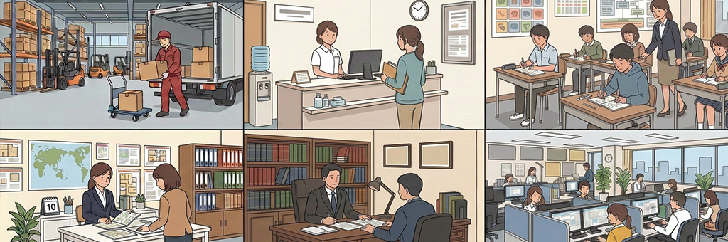 業界・業種別のオフィスレイアウト