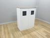 ダストボックス エディア 両開きトラッシュユニット 天板付 70L×2 BWUH-SXT59SAW
