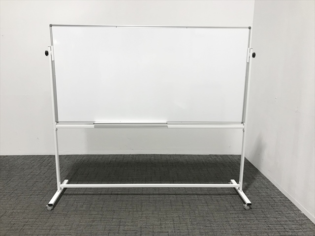 ホワイトボード 脚付 片面式 縦型 カグクロ スタッキングホワイト 