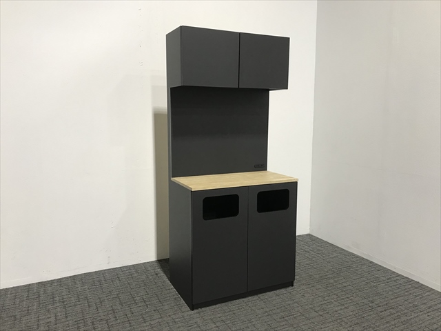 イトーキ ITOKI ノットワーク ダストボックス ブラック 木目
