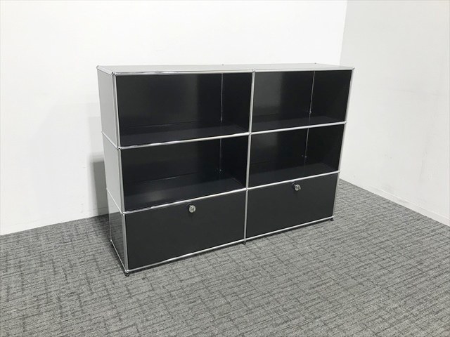 コンビキャビネット 2列3段 1段ラテラル2段オープン USMハラー[USM  