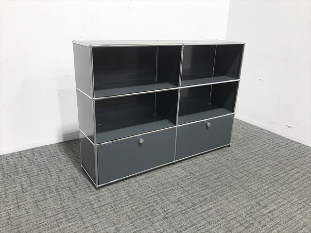 USMハラー ３列２段 オープンキャビネット シェルフ ブラック USMハラー / USM Haller キャビネット オープンシェルフ 2列3段