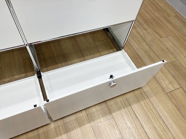 コンビキャビネット 2列3段 2段エクステンションドア1段オープン USM