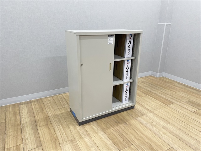 引違書庫 A4サイズ対応保管庫 SH-345F1E[コクヨ][中古]|引違書庫-書庫
