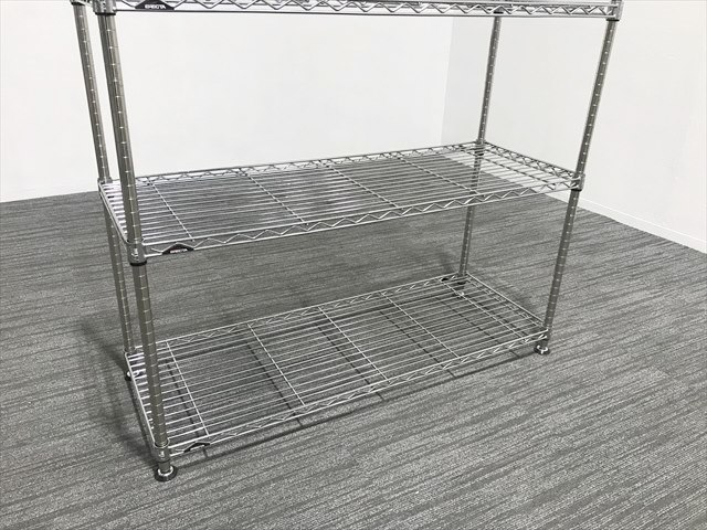 メタルラック 天地3段 ホームエレクター[ERECTA/エレクタ][中古
