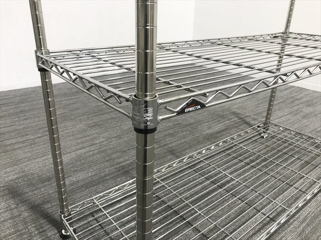 メタルラック 天地3段 ホームエレクター[ERECTA/エレクタ][中古