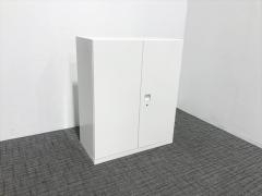 HOS-HRLX 豊國工業 両開き書庫 下置用ハイタイプ ホワイトの通販【法人オフィス家具のオフィネット】