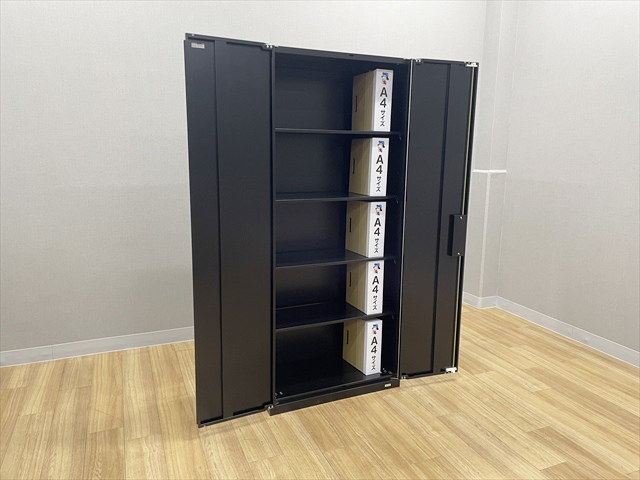 両開き書庫 ロング VILLAGE 8VS191 Z925[オカムラ][中古]|両開き書庫