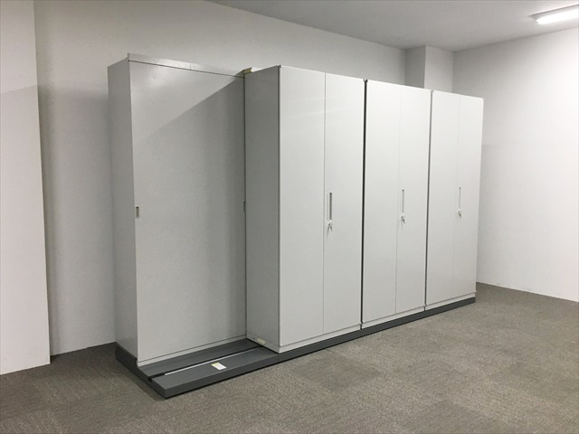 スライドキャビネット 2列4連 Hs 内田洋行 ウチダ 中古 スライドキャビネット 書庫 収納オフィス家具 中古 通販ならhappy ハッピー