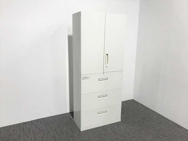 3段ラテラル 事務用書庫 引出し 脆い