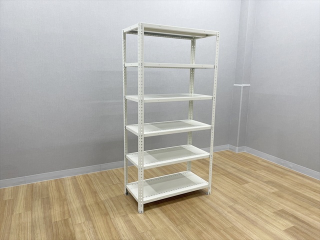 スチールラック 軽量 セミボルトレス 天地6段 63型 A型オープン棚
