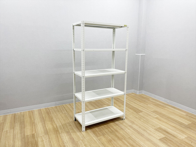 スチールラック 軽量 セミボルトレス 天地5段 63型 A型オープン棚