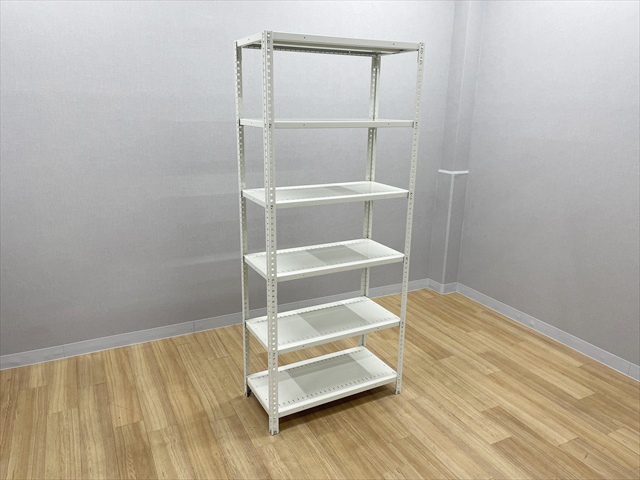 スチールラック 軽量 セミボルトレス 天地6段 63型 A型オープン棚