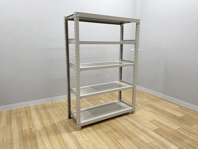 スチールラック 中量 セミボルトレス 天地5段[-][中古]|スチールラック 