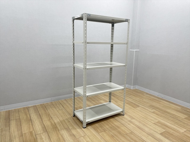 スチールラック 軽量 セミボルトレス 天地5段 KRラック[プラス][中古 