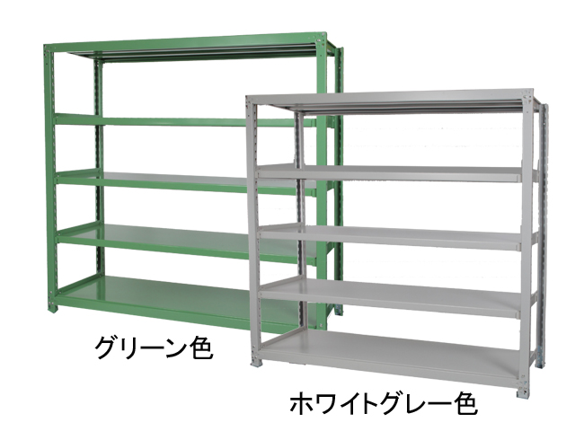 コンビニ受取対応商品】 POWER 中量ボルトレスラック 300kg 2400×1500×700 天地5段 増連 ホワイトグレー MBL85K5CW  4939277 法人 事業所限定 外直送元