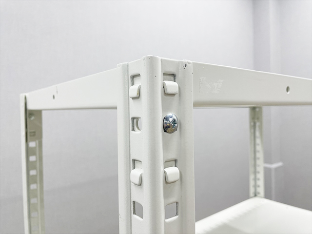 スチールラック 軽量 セミボルトレス 天地5段 63型 A型オープン棚