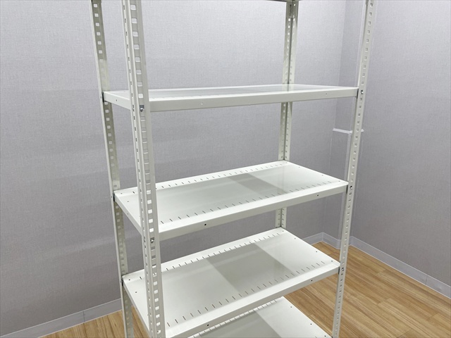 スチールラック 軽量 セミボルトレス 天地6段 63型 A型オープン棚