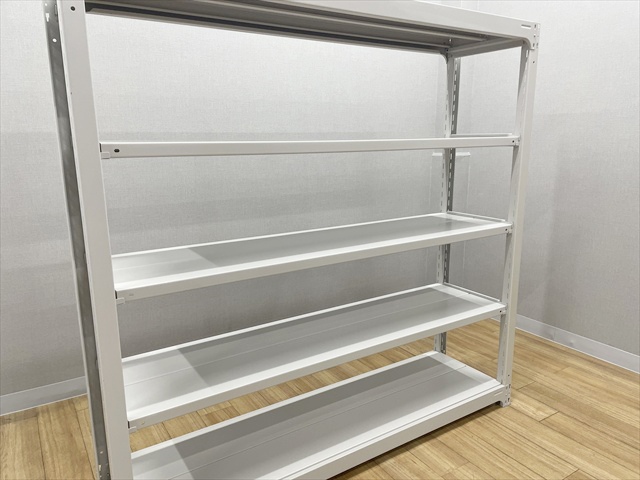 スチールラック 軽量 ボルトレス 天地5段[-][中古]|スチールラック 