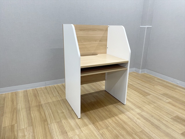 平デスク 個別ブース セルボ パネルデスク 両サイドパネル 棚付