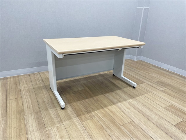 平デスク フラットライン 引出し付 SP-T127 WM[プラス][中古]|平デスク