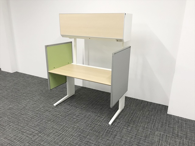 平デスク プロステージクレスト 引出し無 パネル・オーバーヘッド