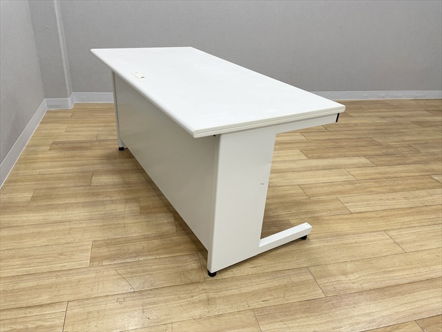 平デスク フラットライン 引出し付 SP-T147 WH[プラス][中古]|平デスク 