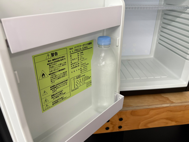 冷蔵庫 1ドア 32L エーステージ ミラーガラス扉 右開き/左開き付け替え