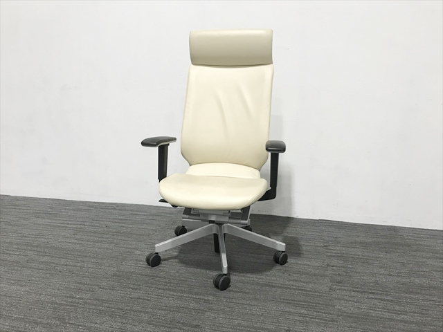 コクヨ アガタA (AGATA/A) チェア 手厚く ヘッドレスト付き グレー 中古