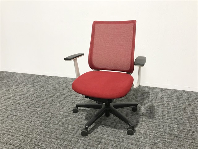 コクヨ ミトラ スタンダードバック 固定肘 ホワイトフレーム  