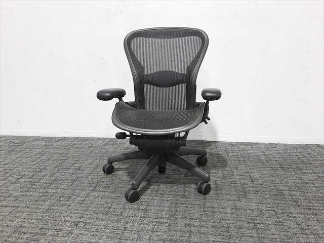 中古】アーロンチェア B/フル/ポスチャー/アルミ Herman Miller