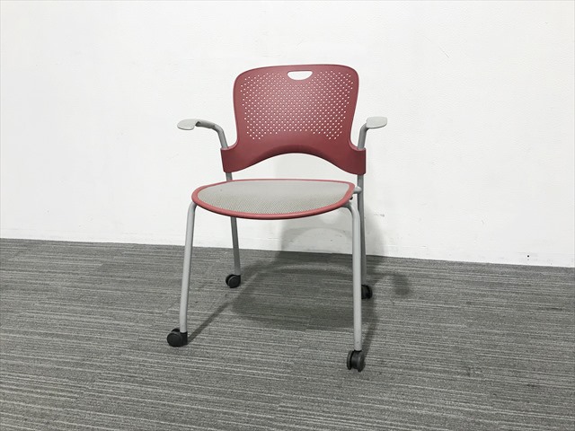 HermanMiller｜ハーマンミラー｜WC420P｜フレックスネット｜肘付き｜スタッキング｜ケイパーチェア① ハーマンミラー スタッキングチェア | 無限堂ネットショップ