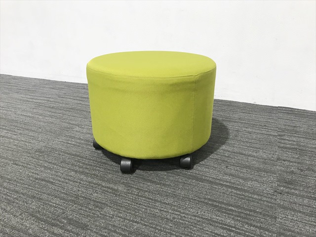 円柱型スツール グリーン大