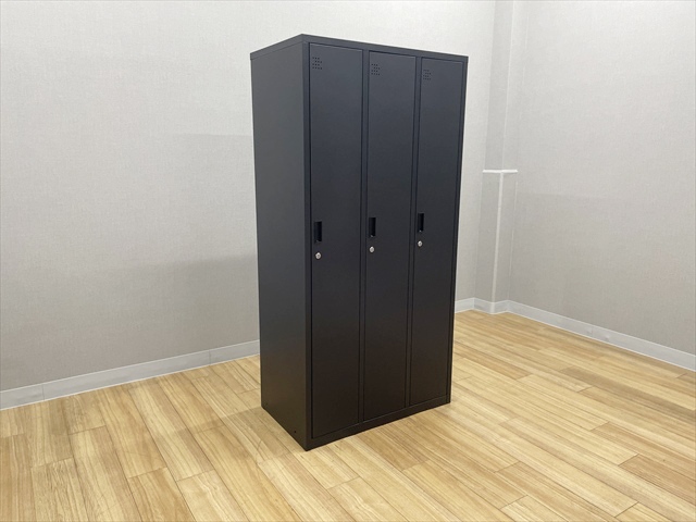 3人用ロッカー 鍵作成不可[-][中古]|ロッカー-ロッカー オフィス家具 