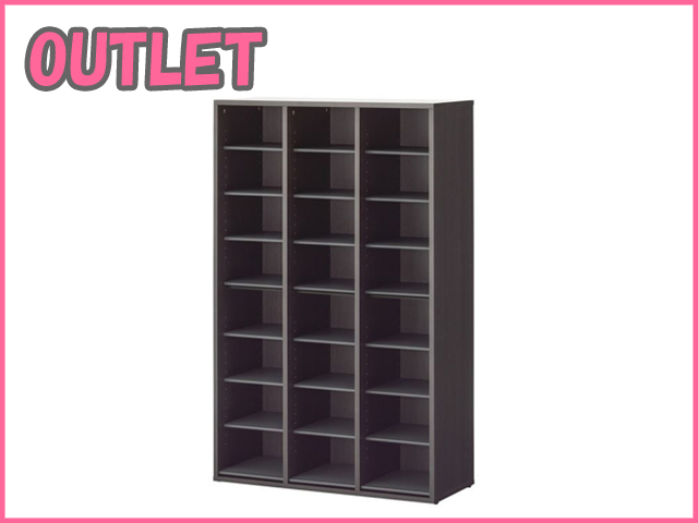 OUTLET】24人用シューズBOX Adatto 樹脂棚板シューズラック[-][新古品 