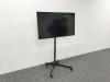 液晶モニター 50型ワイド 4K対応 ディスプレイスタンド・キャスター付 DO-CU50S-B