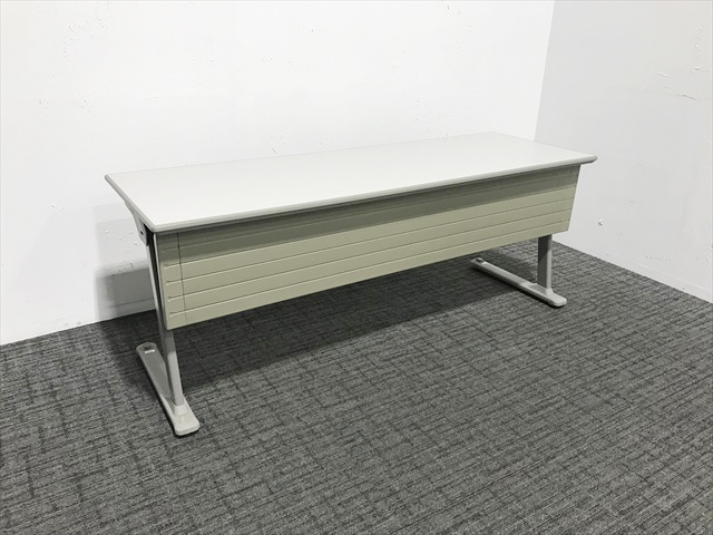 フラップ式会議テーブル 8184型 Lタイプ 幕板付 8184LB