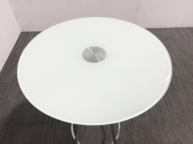 サンクスセール】ハイテーブル ガラス天板[-][中古]|ハイテーブル