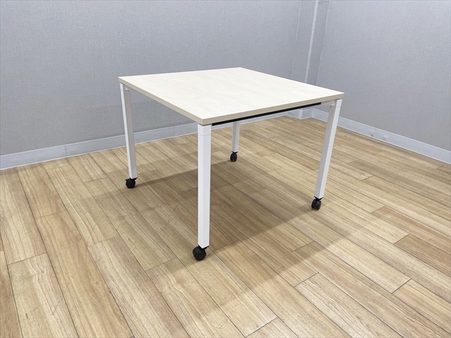 ミーティングテーブル 完成品 角テーブル ジュート 4本脚タイプ 
