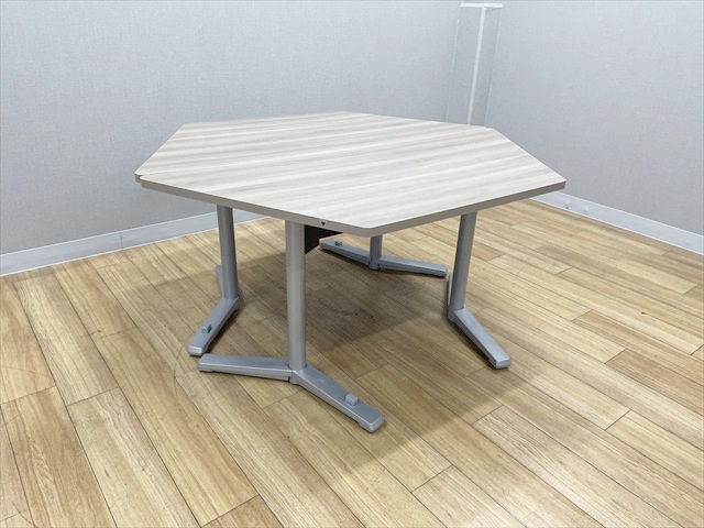 ミーティングテーブル 2点セット 完成品 ライブス フラップ・T字脚 