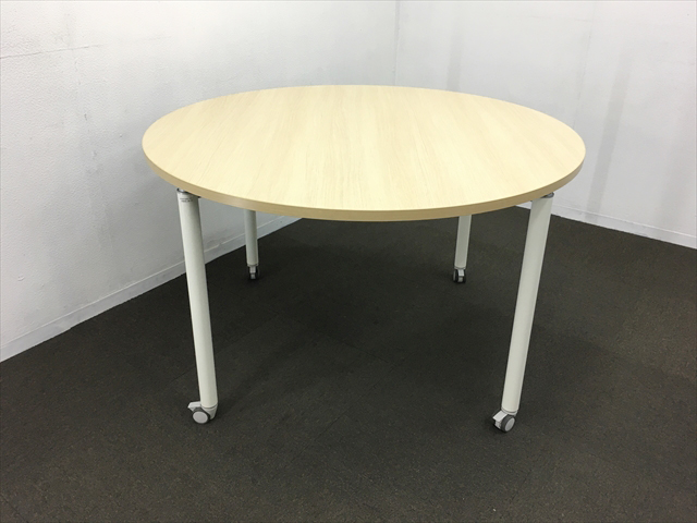 周年 丸テーブル アプションフリー サークルタイプ キャスター付 Dy174p Mk37 オカムラ 中古 丸テーブル テーブルの販売 通販サイト オフィス家具のハッピー