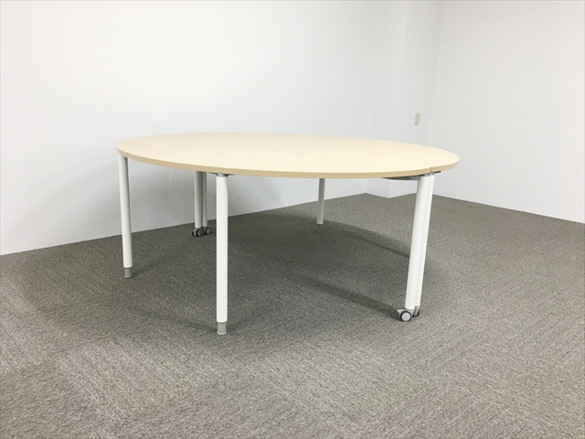 丸テーブル 2点セット アプションフリー キャスター付 Dy24ba Mk37 オカムラ 中古 丸テーブル テーブルの販売 通販サイト オフィス 家具のハッピー