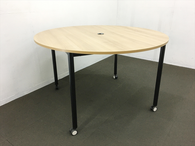 丸テーブル オフィスコム レシル ラウンドテーブル キャスター付 中古 丸テーブル テーブルの販売 通販サイト オフィス家具のハッピー