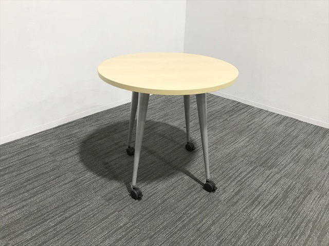 丸テーブル キャスター付[-][中古]|丸テーブル-テーブルオフィス家具
