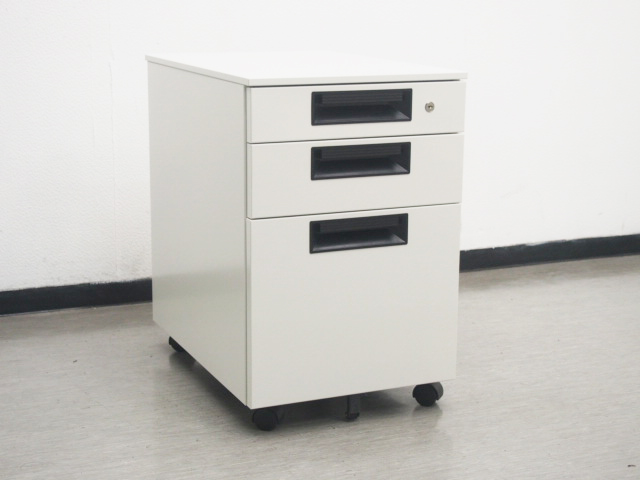 PLUS SP-046SC-B3 WH 3段ワゴン インサイドワゴン 引き出し★ インサイドワゴン 3段 プラス フラットライン SP-046SC-3 WH