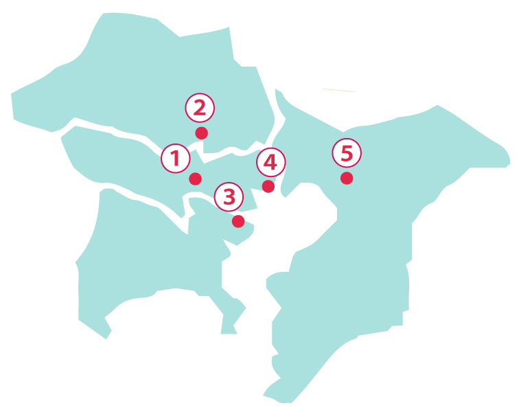 出張エリア地図